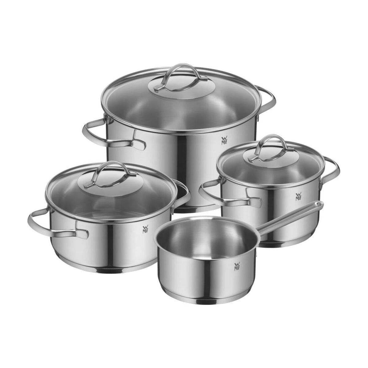 Batería de cocina WMF Provence Plus de 4 piezas, acero inoxidable e inducción