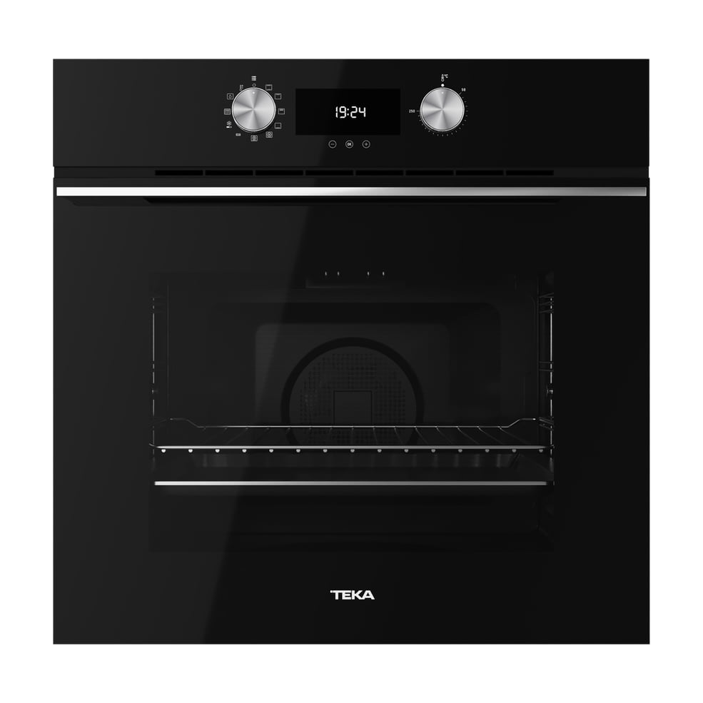 Horno multifunción Teka HLB 8400 P BK pirolítico, 70 litros, cristal negro