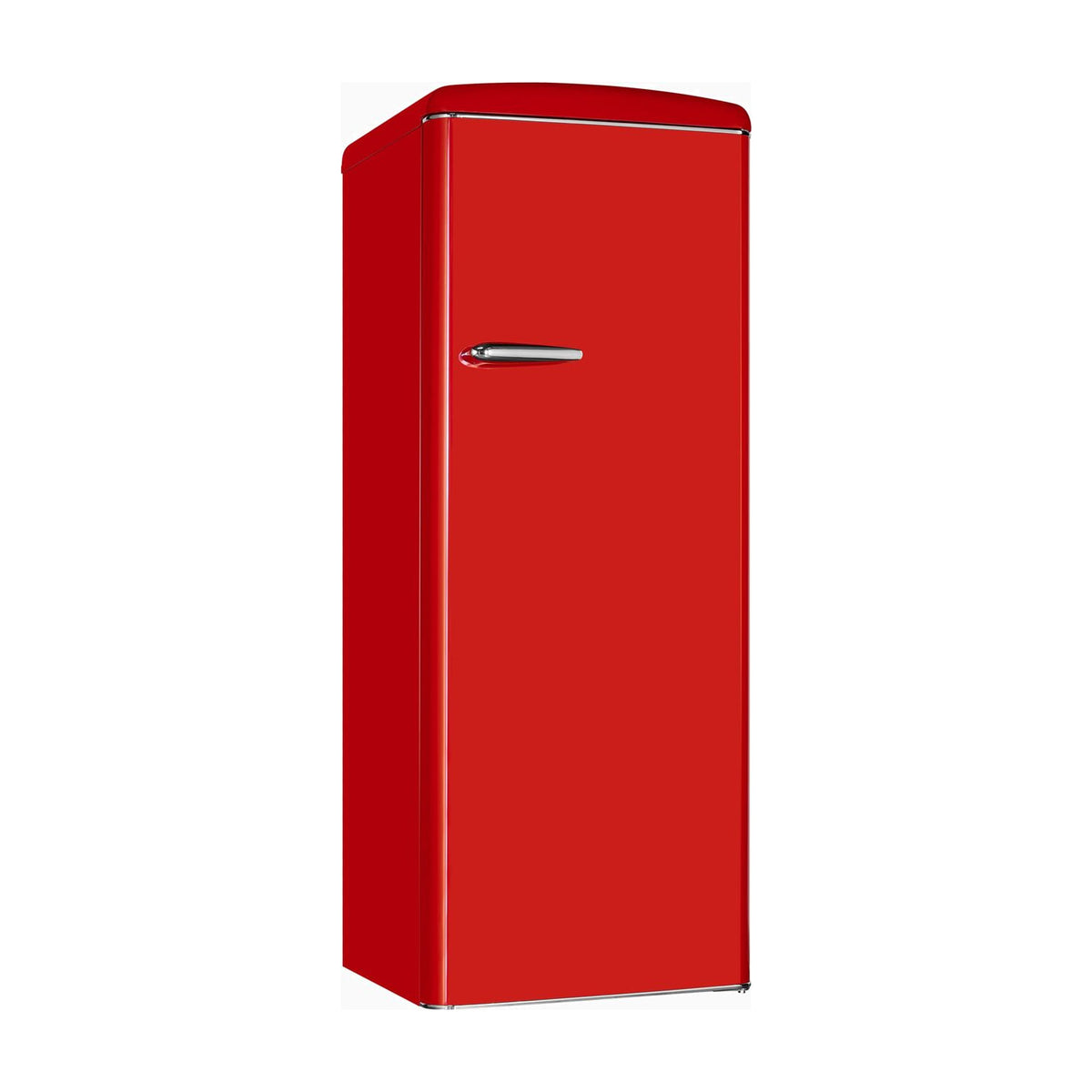 Frigorífico de una puerta Exquisit RKS325-V-H-160E rot, 225 L, rojo retro