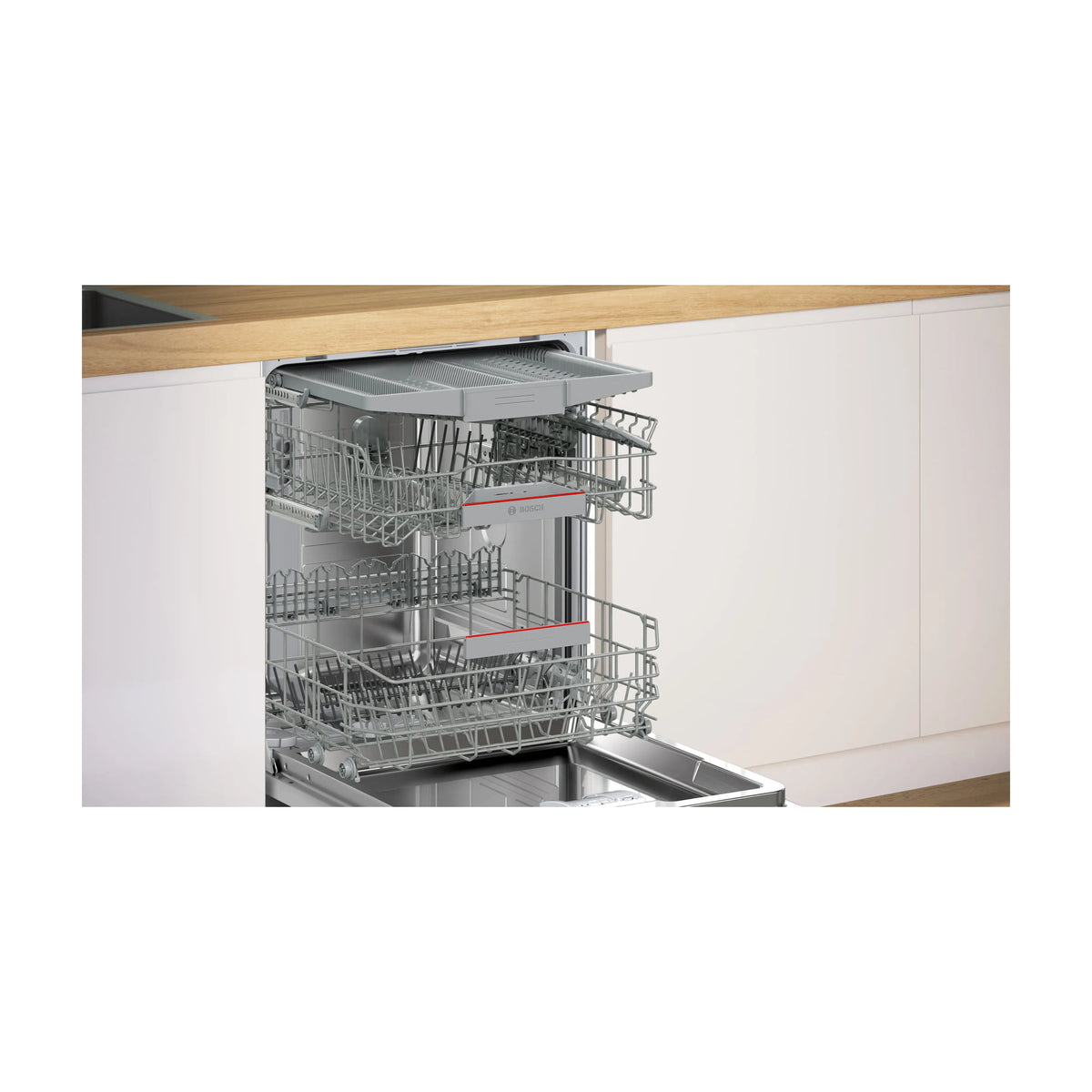 Lavavajillas semiintegrable Bosch SMI4ECS28E, 14 cubiertos, clase A