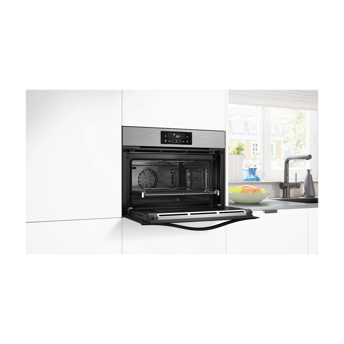 Horno multifunción compacto Balay 3CB4821X3, 47 l, pirolítico con Air Fry