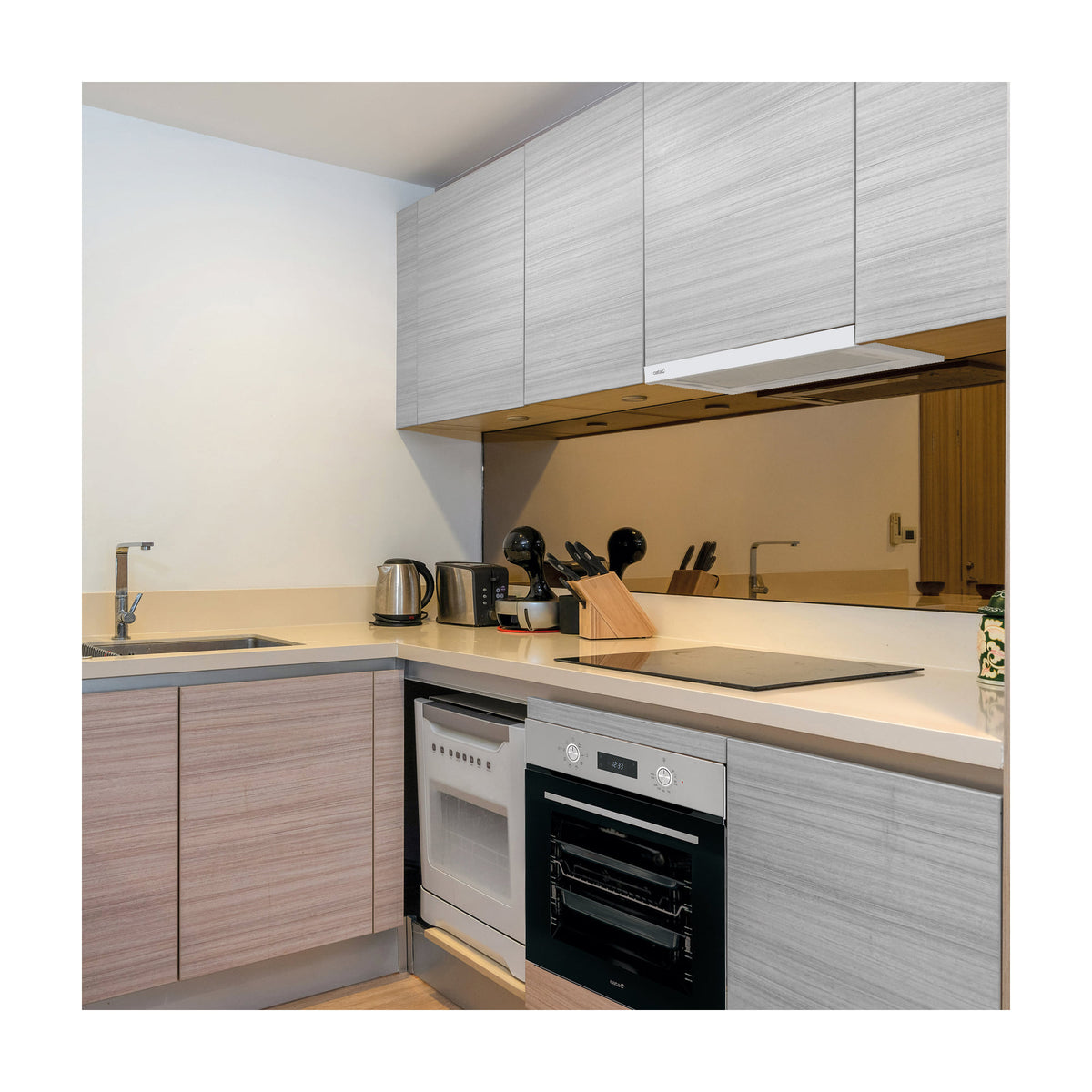 Campana telescópica Cata TF-5260 WH blanca, 60 cm, LED
