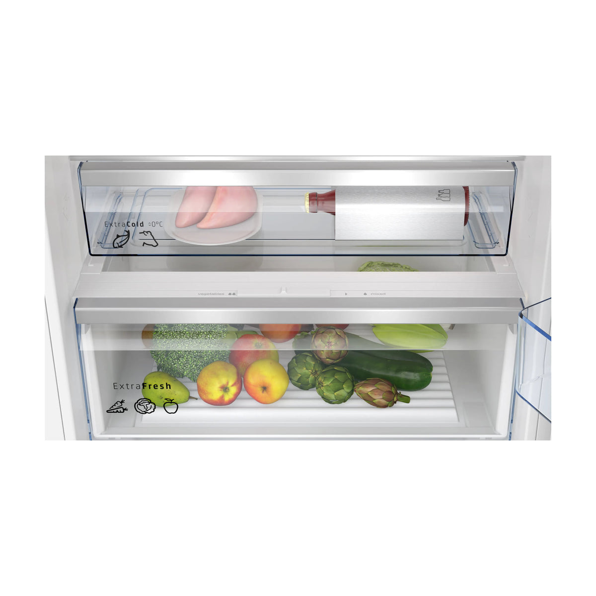 Frigorífico combi integrable Balay 3KIE934F de 383 l con No Frost