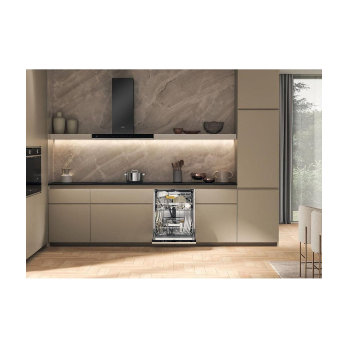 Lavavajillas integrable Whirlpool W8I HP42 LSC, 14 cubiertos, clase C