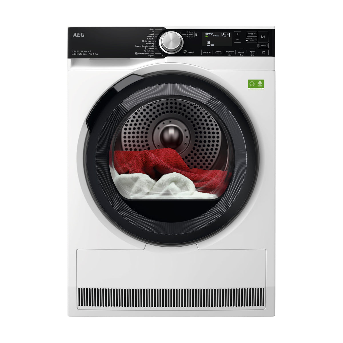Secadora AEG TR959V6PBC de bomba de calor, 9 kg y Wi-Fi