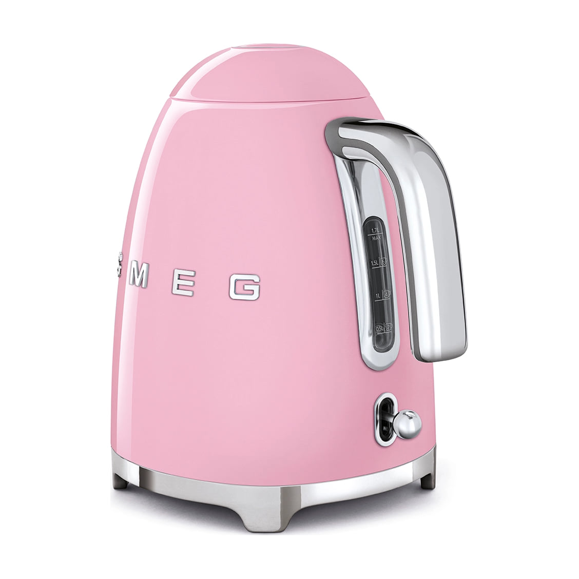 Hervidor de agua Smeg KLF03PKEU de 1,7 l y 2400 W, rosa