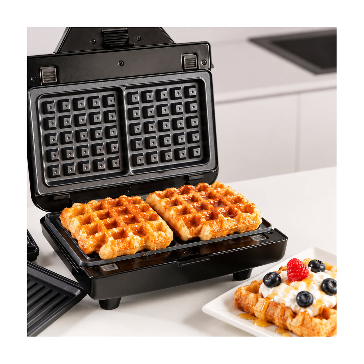 Sandwichera Taurus Miami Legend, 900 W y 3 placas intercambiables
