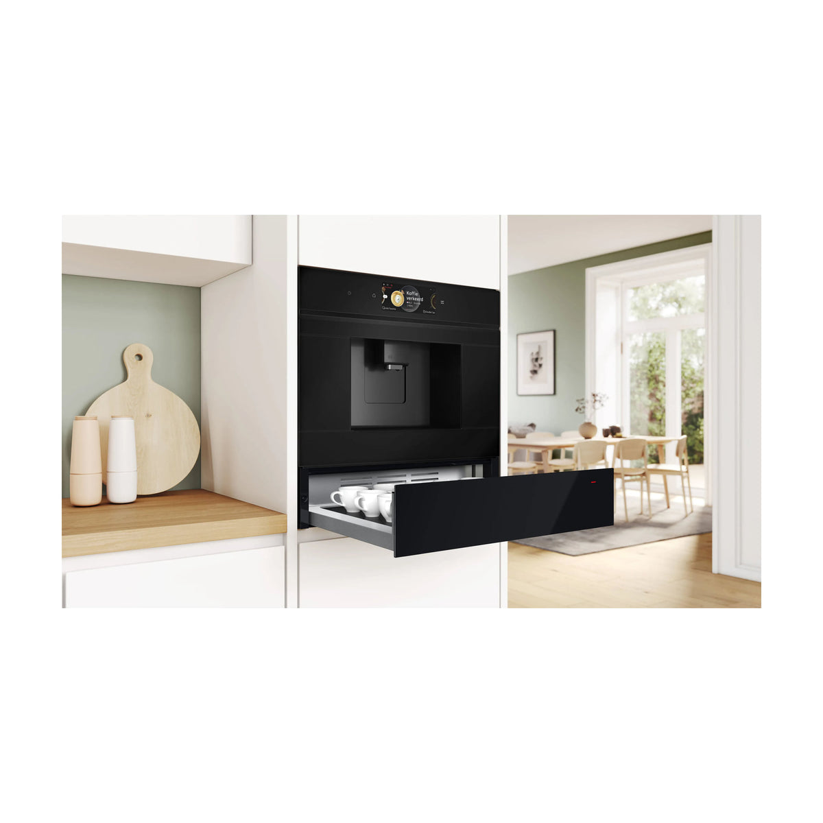 Cajón calientaplatos Bosch BIC7101B1 Serie 8, 20 litros, negro
