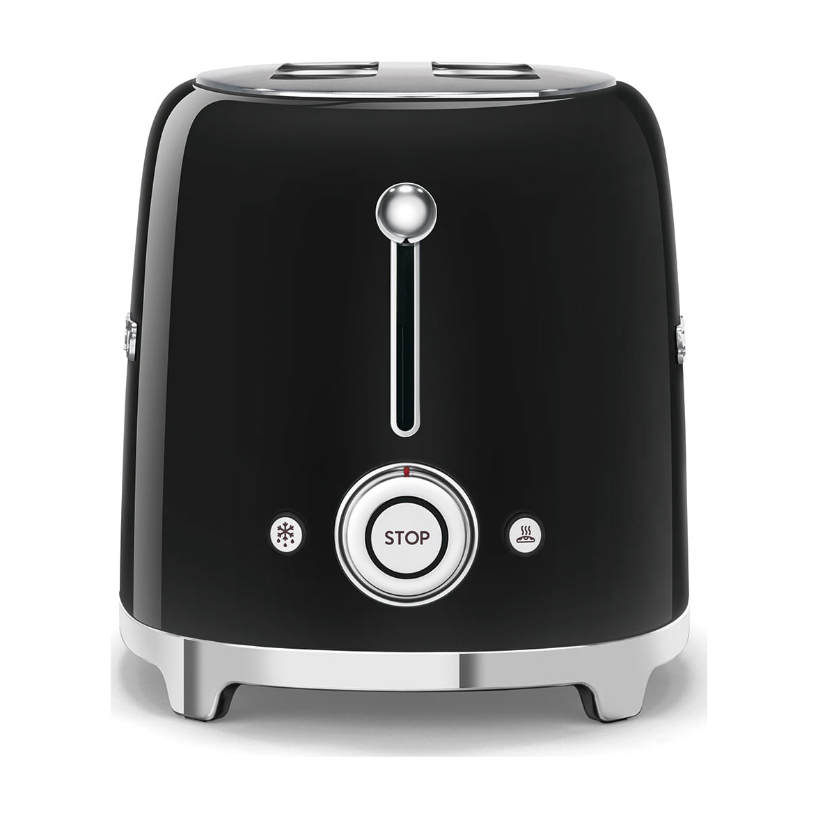 Tostadora Smeg TSF01BLEU de 2 ranuras, 950 W, negro brillante