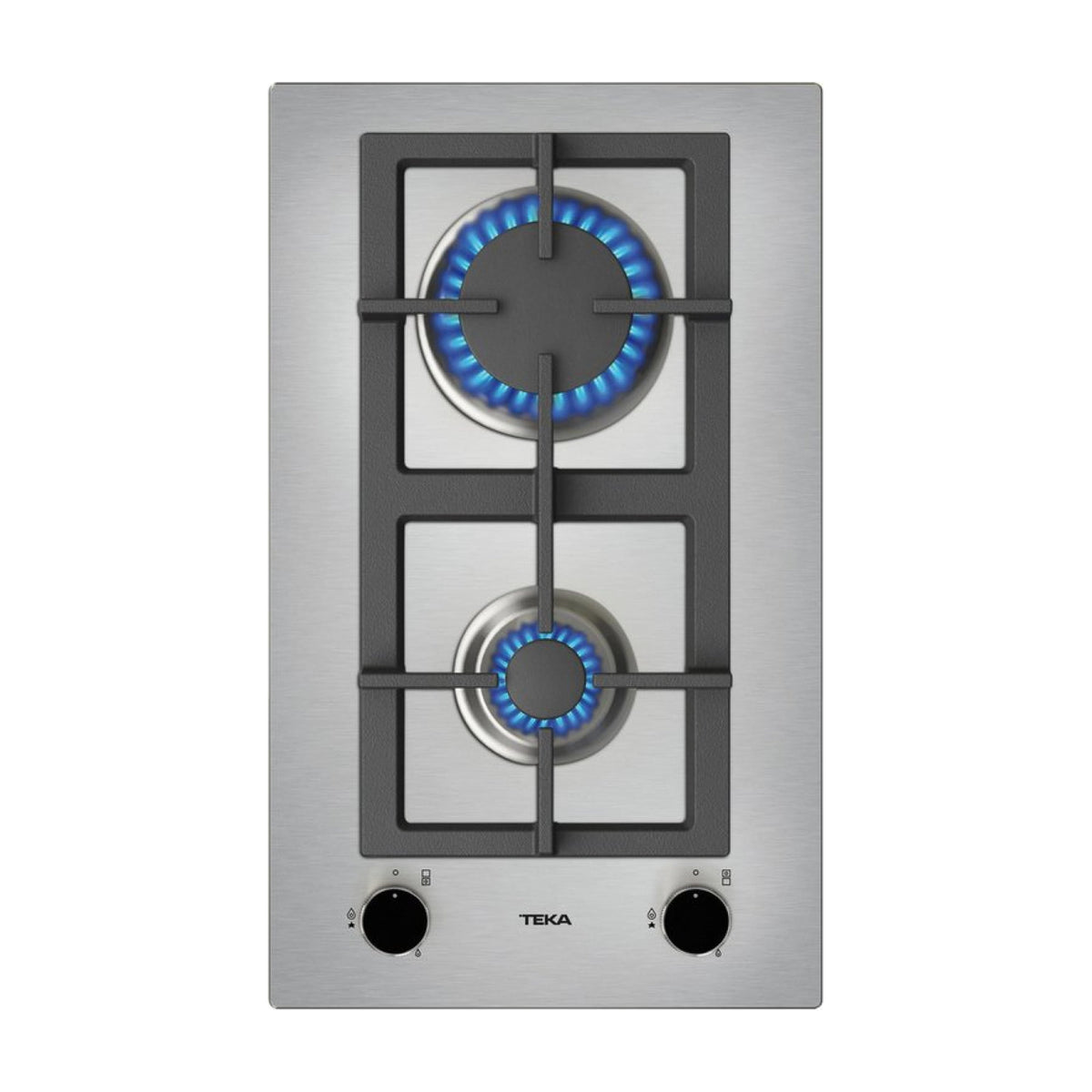 Placa de gas Teka EFX 30.1 2G AI AL CI NAT, 2 quemadores, inox