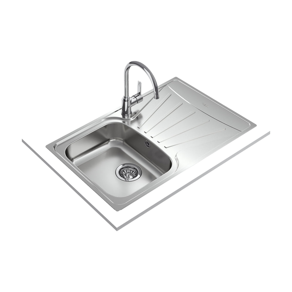 Fregadero Teka Starbright 45 E-XP 1C 1E de acero inoxidable con escurridor reversible