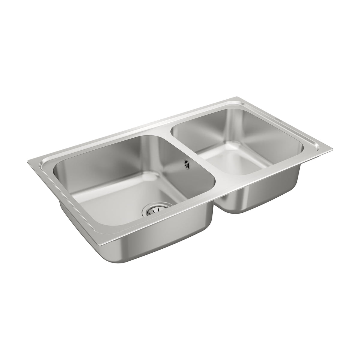 Fregadero Teka Classic 2C 86 de acero inoxidable, 2 cubetas y 86 cm