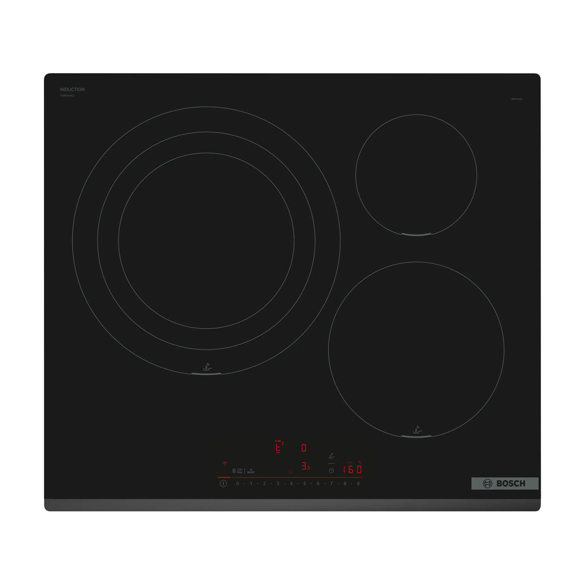 Placa de inducción Bosch PID631HC1E de 60 cm con 3 zonas y Home Connect