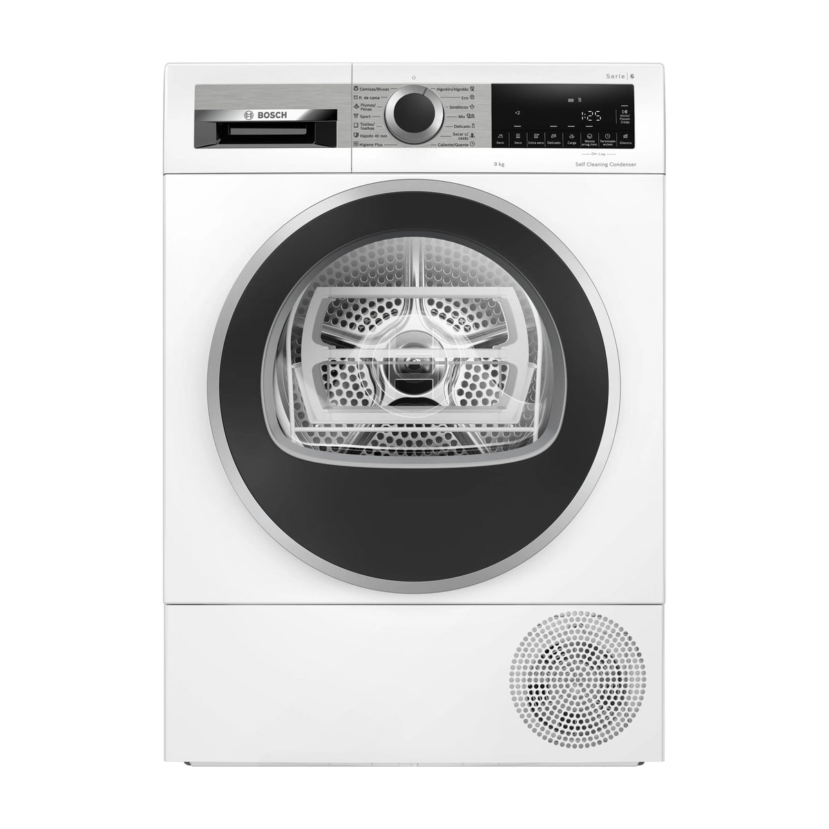 Secadora Bosch WQG245D1ES de bomba de calor, 9 kg, clase C