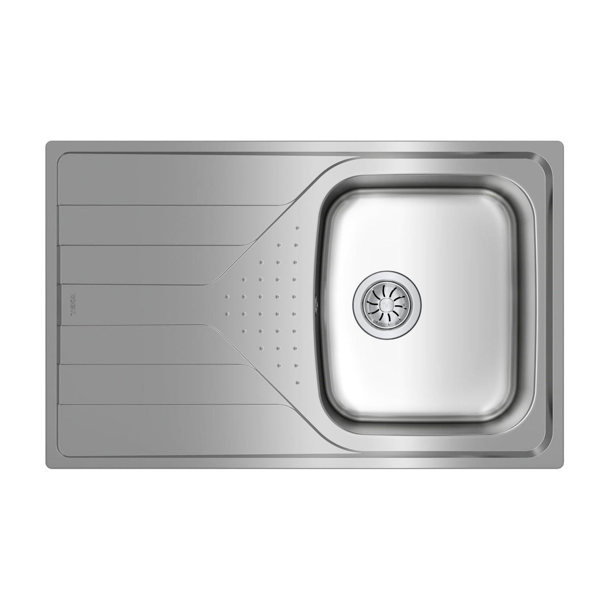 Fregadero Teka Universe 45 T-XP 1C 1E, inox con escurridor izquierdo