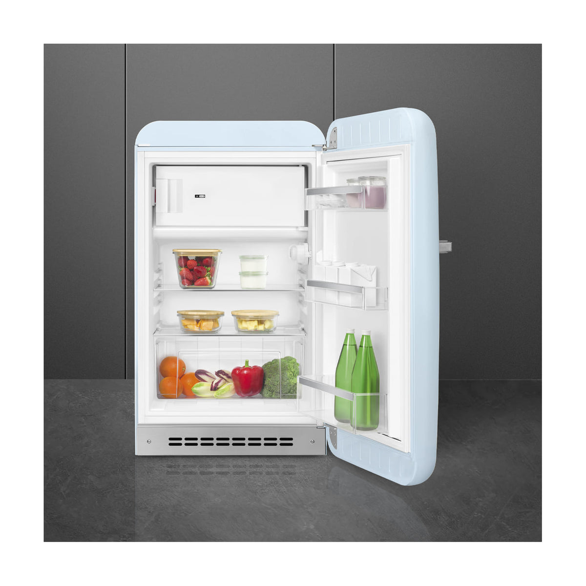 Frigorífico Smeg FAB10RPB6 de una puerta, 122 l y azul
