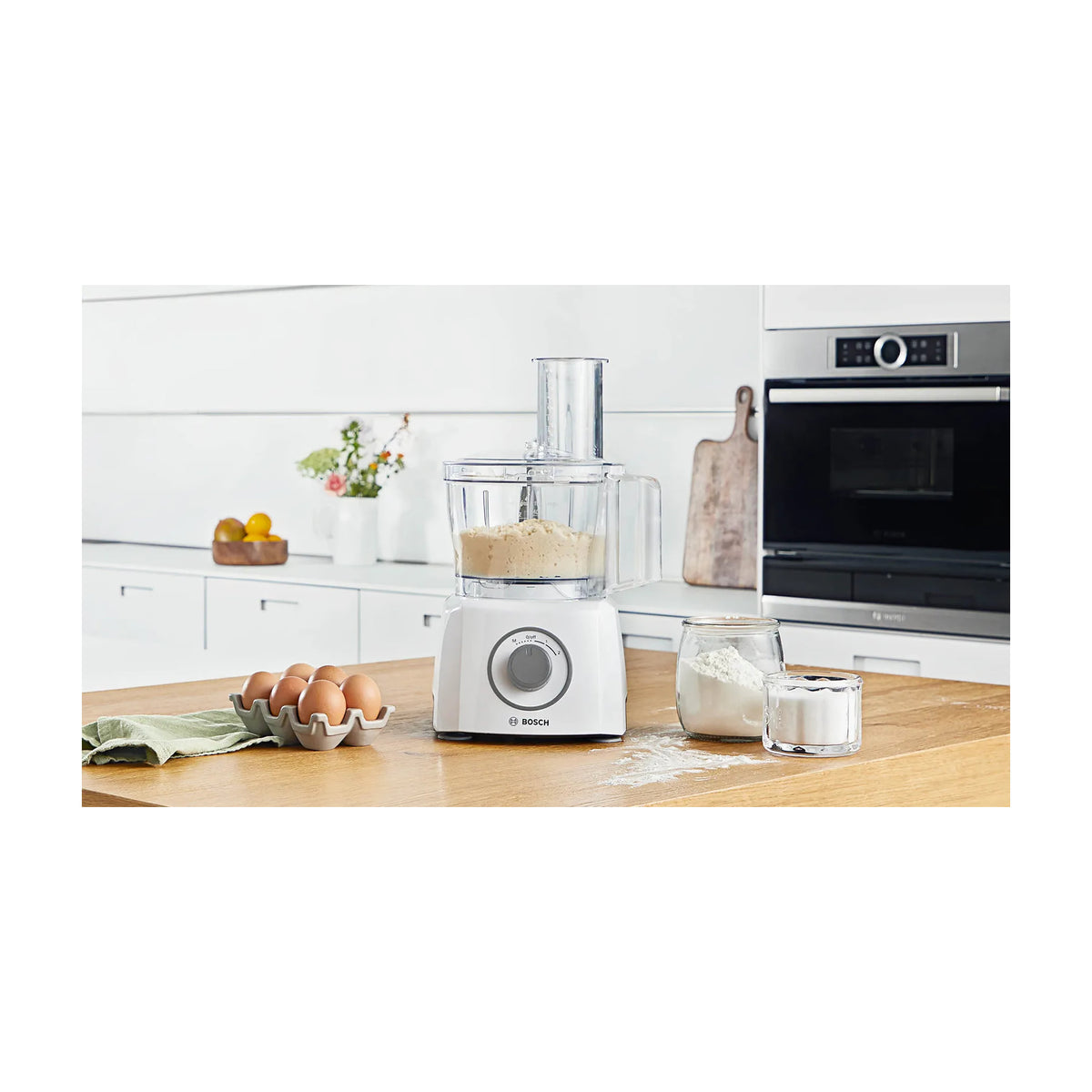 Procesador de alimentos Bosch MCM3100W, 800 W y bol de 2,3 l
