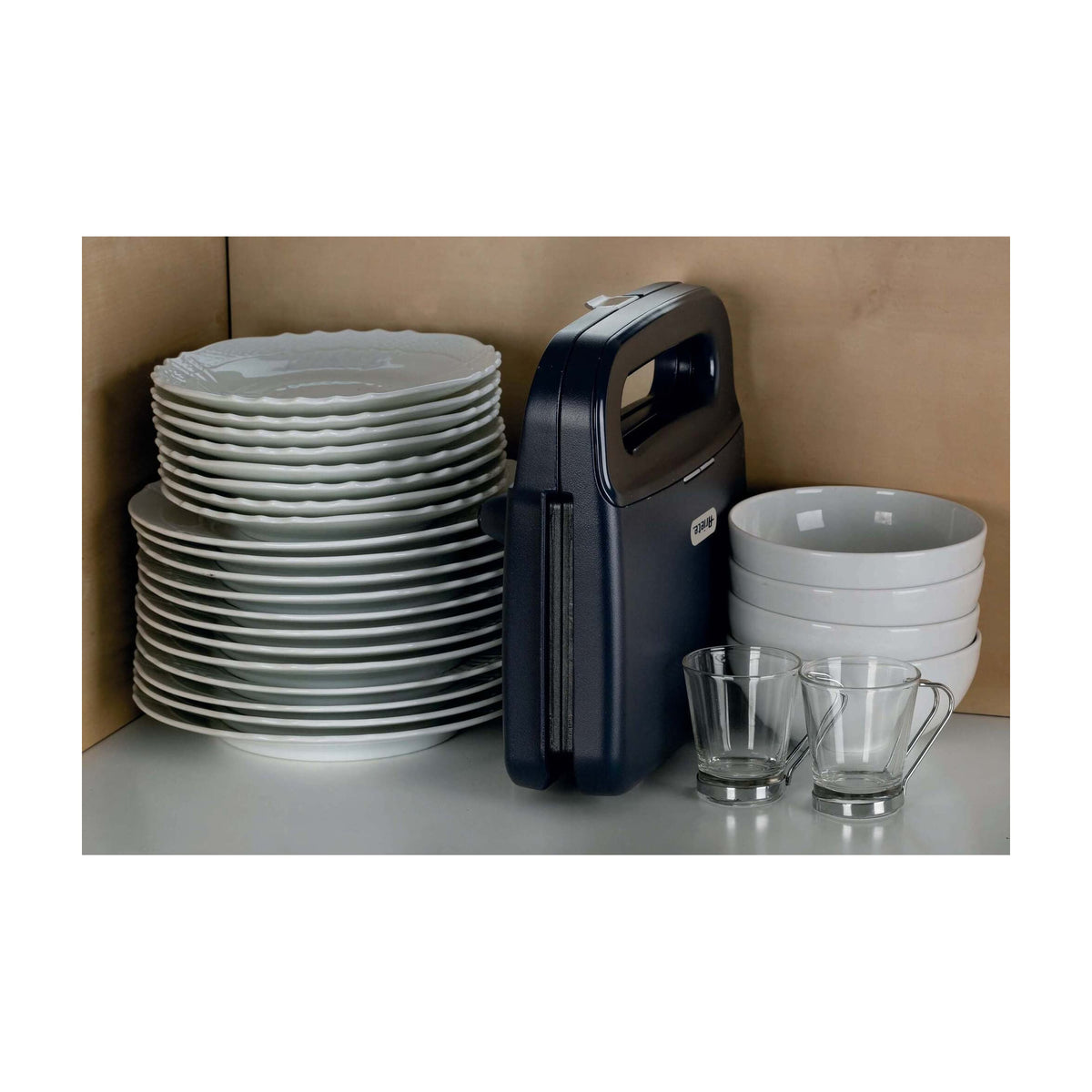 Sandwichera Ariete Breakfast 1971/00, 750 W y placas grill antiadherentes