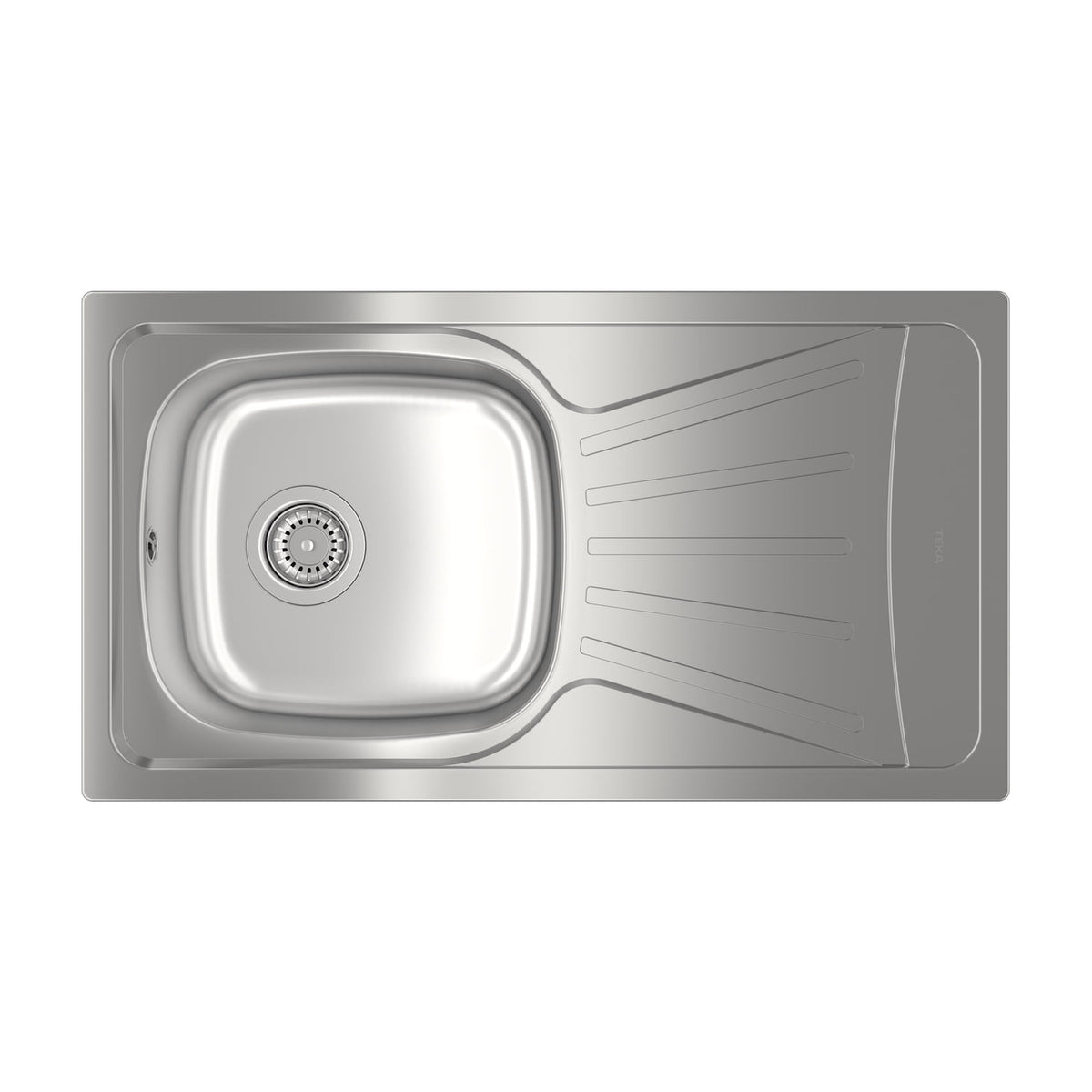 Fregadero Teka StarBright E-50 1B 1D de acero inoxidable con escurridor reversible