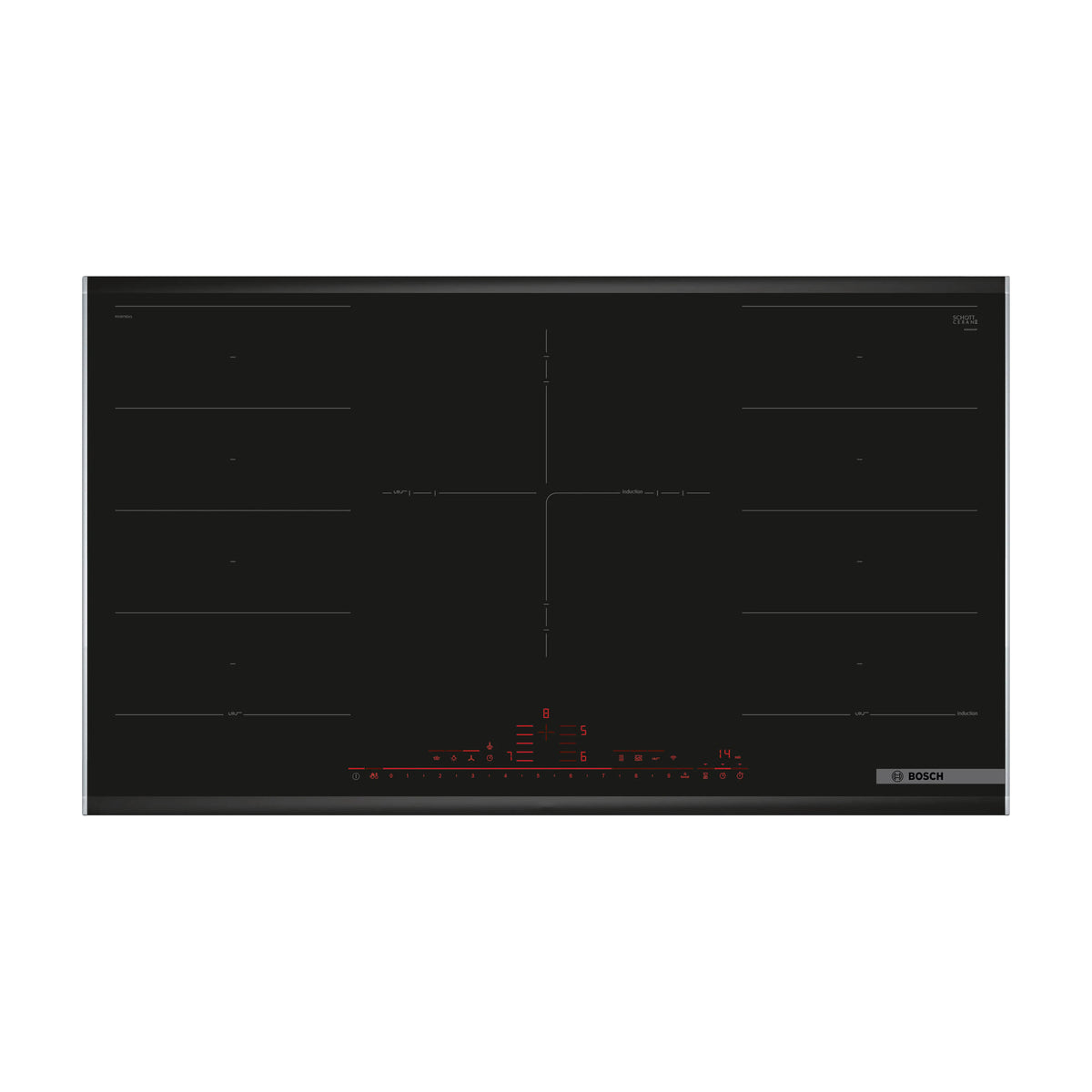 Placa de inducción Bosch PXV975DV1E de 90 cm con FlexInducción y Home Connect