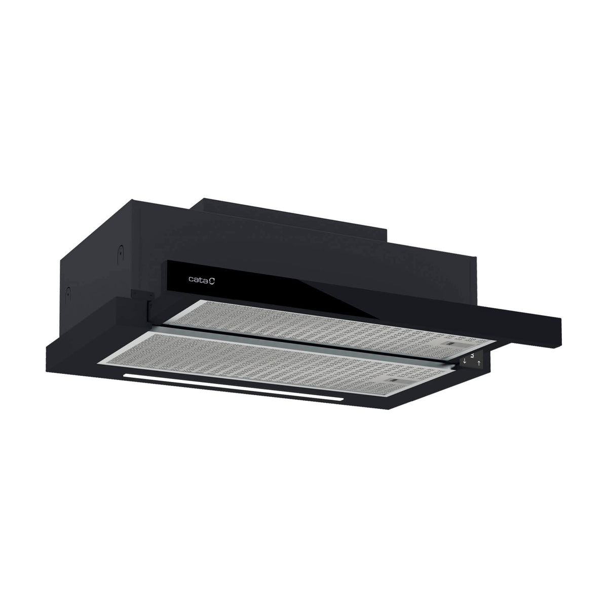Campana telescópica Cata TFH 6830 GBK de 60 cm, cristal negro y LED