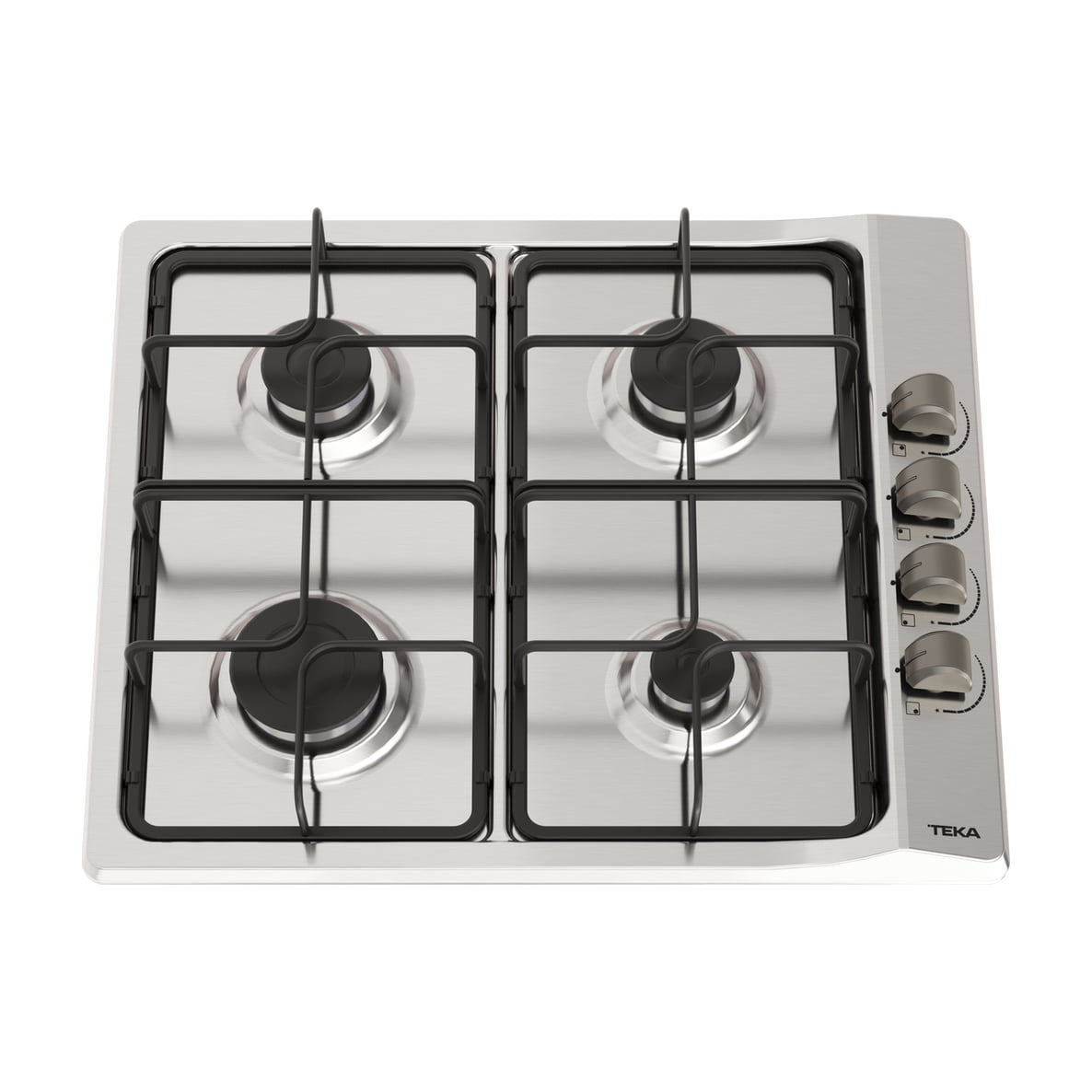 Placa de gas Teka E/60.3 40 de 4 fuegos para butano, 60 cm