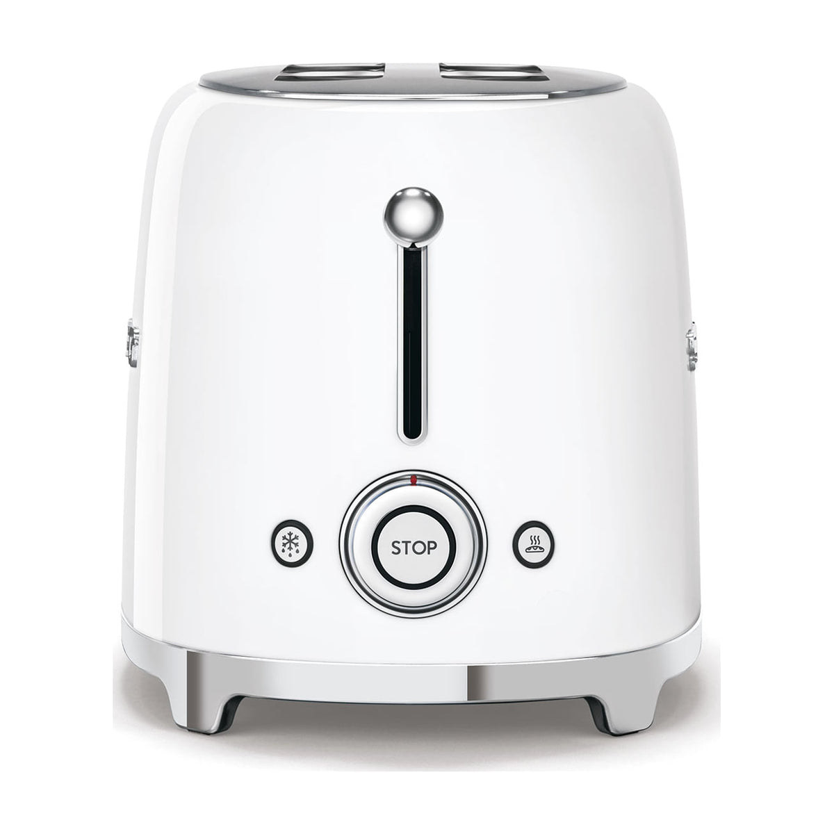 Tostadora Smeg TSF02WHEU blanca, 2 ranuras extralargas y 1500 W