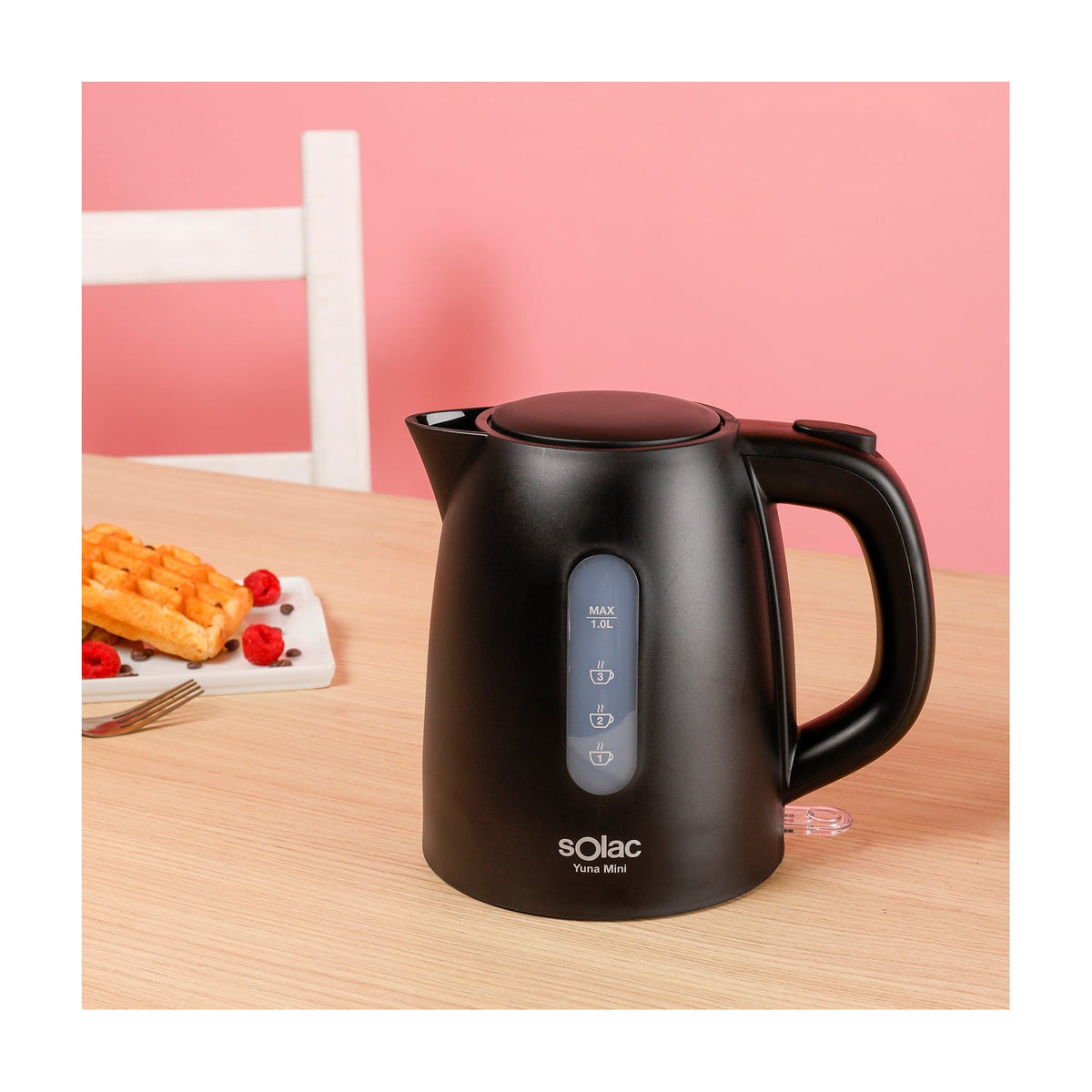 Hervidor de agua Solac KT5860 Yuna Mini, 1 l y 2200 W