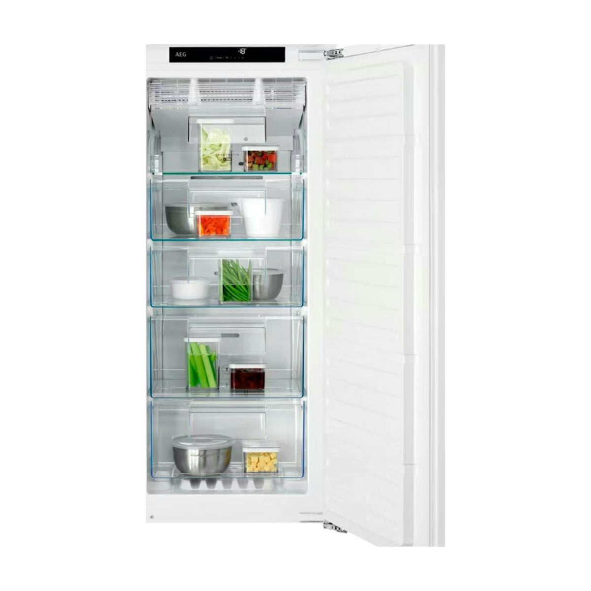 Congelador vertical integrable AEG TAB7N12EF No Frost, 122 l