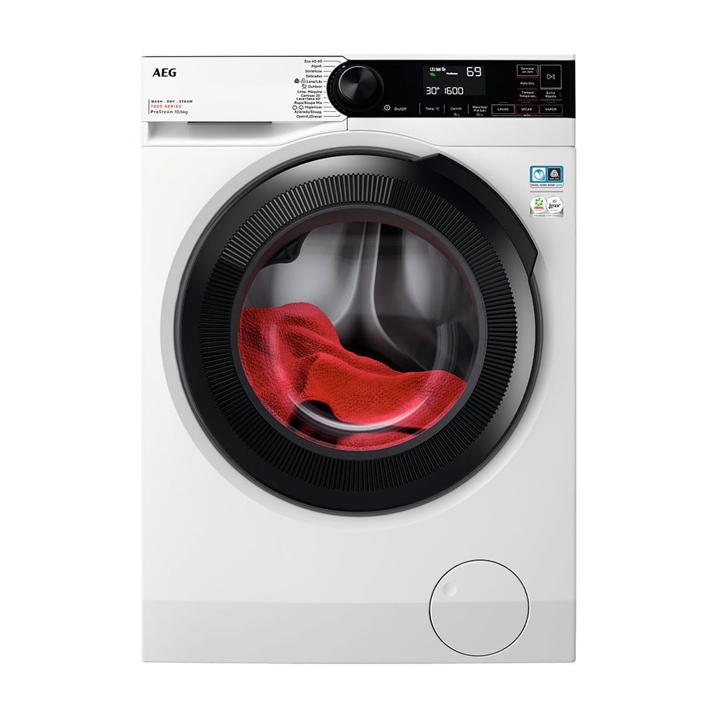 Lavasecadora AEG LWR7316O4B de 10/6 kg con vapor ProSteam