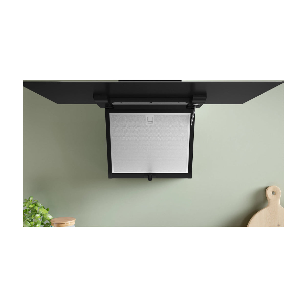 Campana decorativa Bosch DWK87FN60 de 80 cm en cristal negro