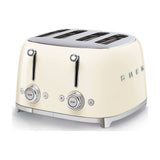 Tostadora Smeg TSF03CREU de 4 ranuras y 2000 W, crema