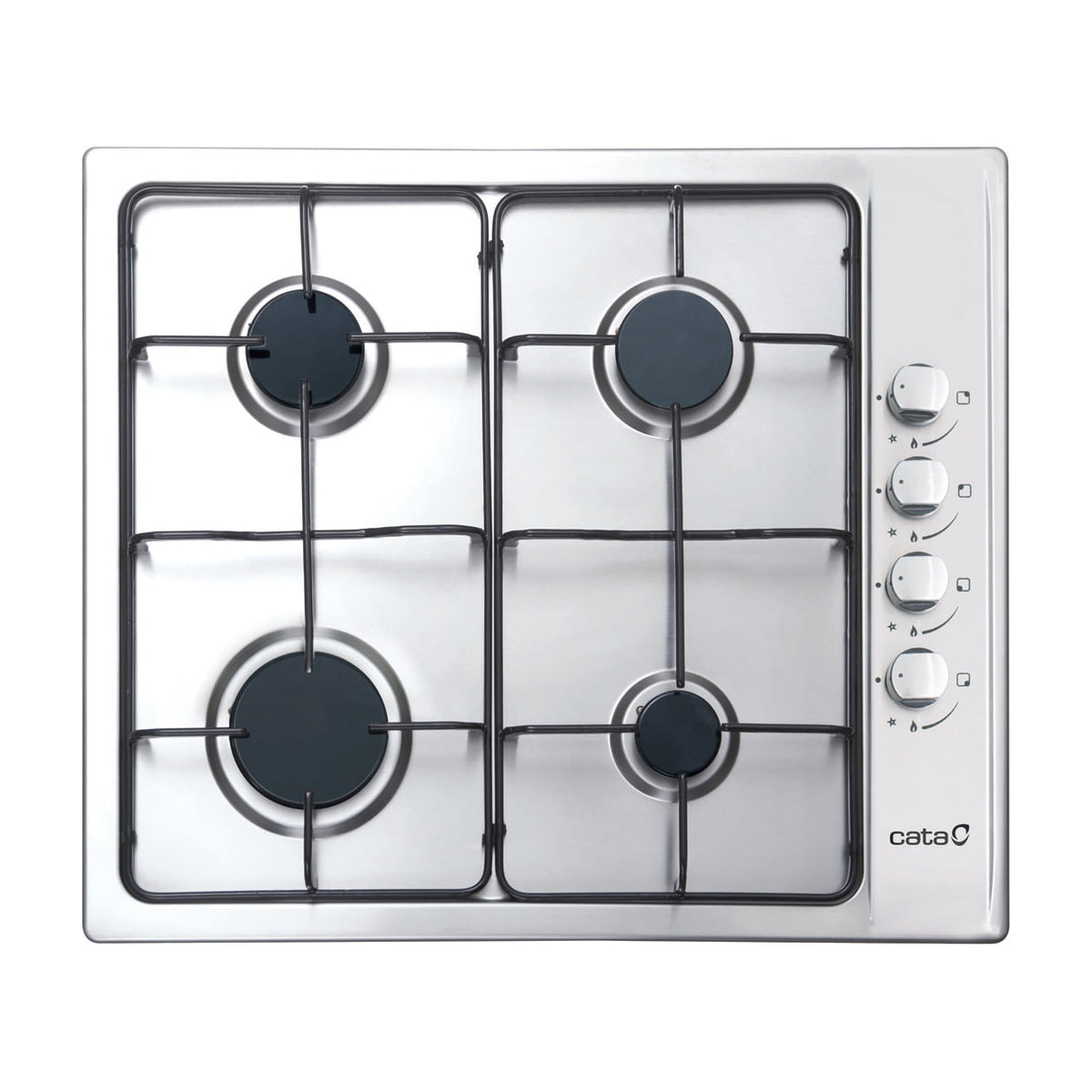 Placa de gas CATA GI 6004 X, 4 quemadores, 58 cm