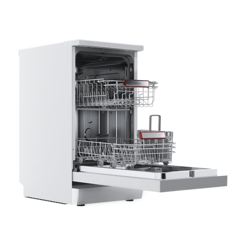 Lavavajillas Teka DFS 240EW de 45 cm, 10 cubiertos y apertura automática