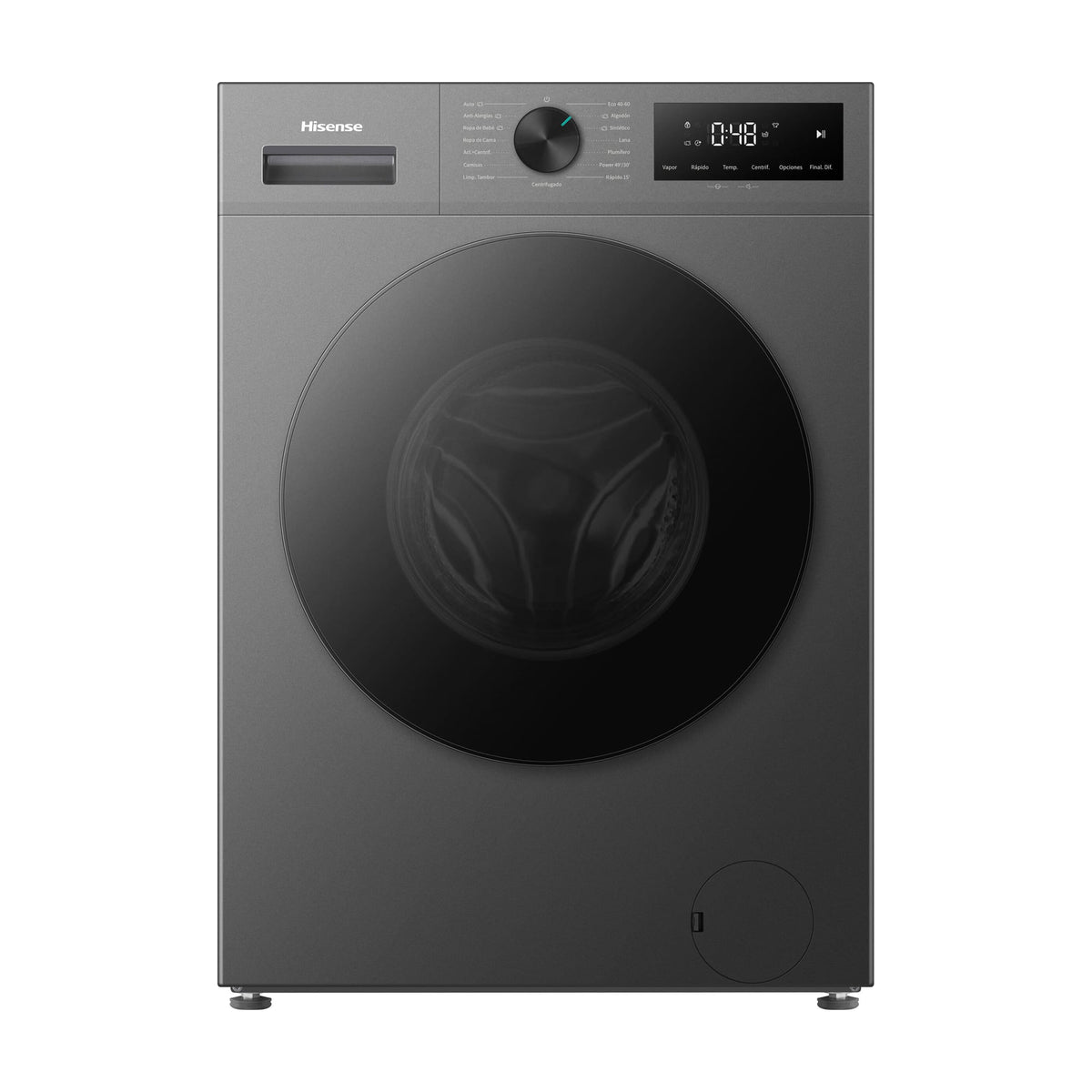 Lavadora Hisense WF1I9042BTP2 de 9 kg y 1400 rpm