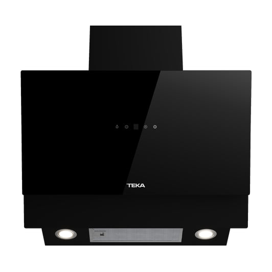 Campana decorativa vertical Teka DVM 77370 TOS BK, 70 cm, extracción perimetral