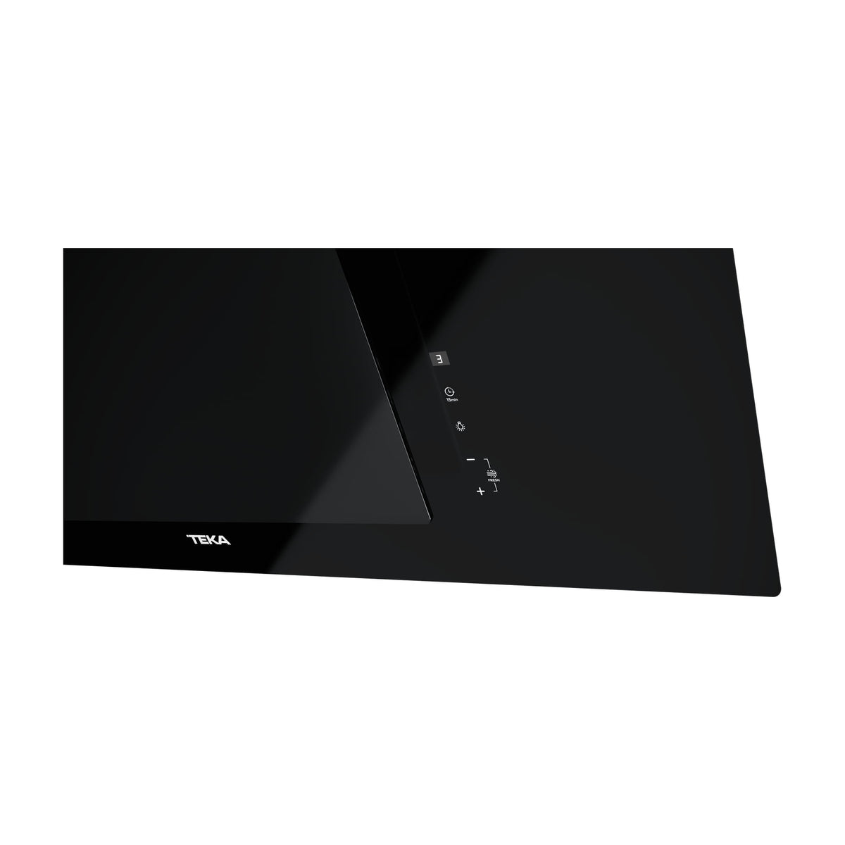 Campana decorativa Teka DVT PRO 98780 TCS BK de 90 cm en cristal negro