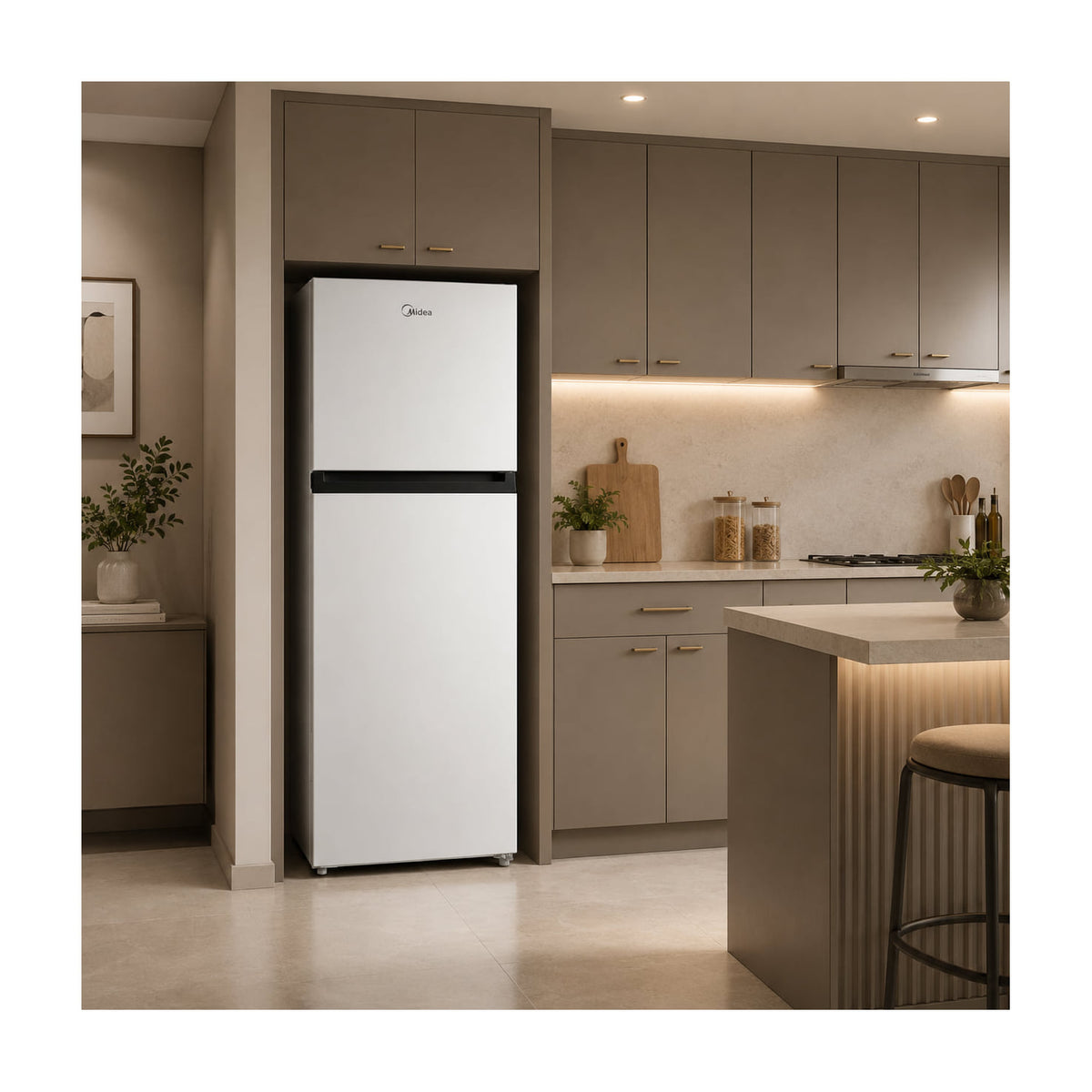Frigorífico de dos puertas Midea MDRT489MTE01E, Total No Frost, 338 l