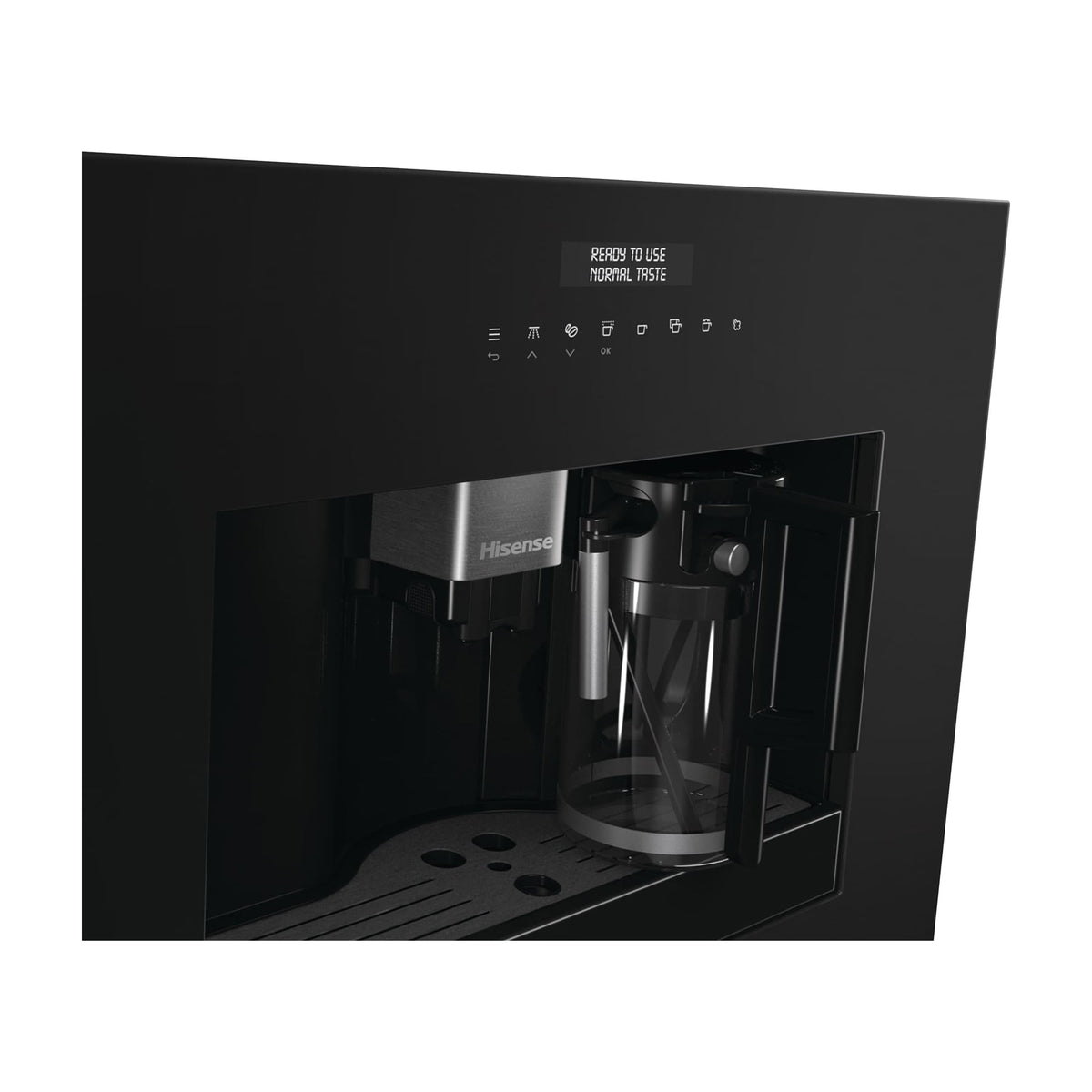 Cafetera integrable Hisense CM4H8BG, 15 bar y depósito de 1,8 l