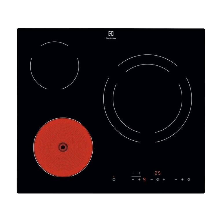 Placa vitrocerámica Electrolux LR633CK de 3 zonas y 60 cm