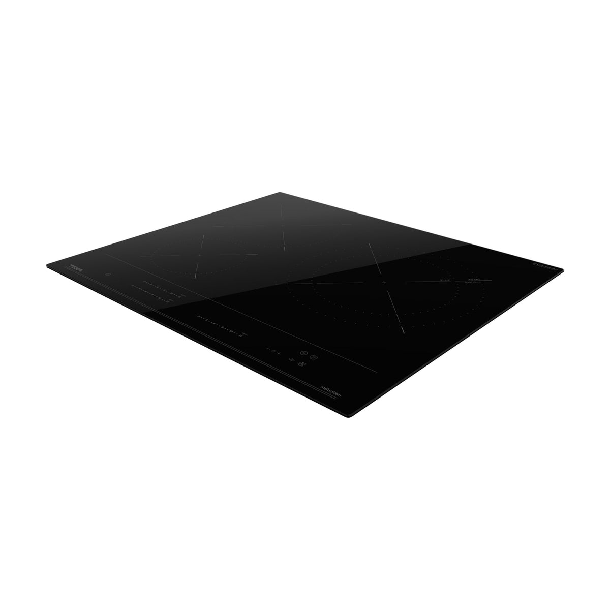 Placa de inducción Teka IBC 63015 MSM BK, 3 zonas y 7400 W