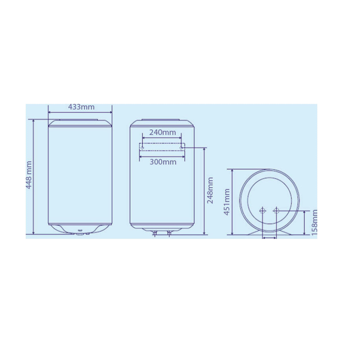 Termo eléctrico Edesa One 30 L vertical, 1200 W