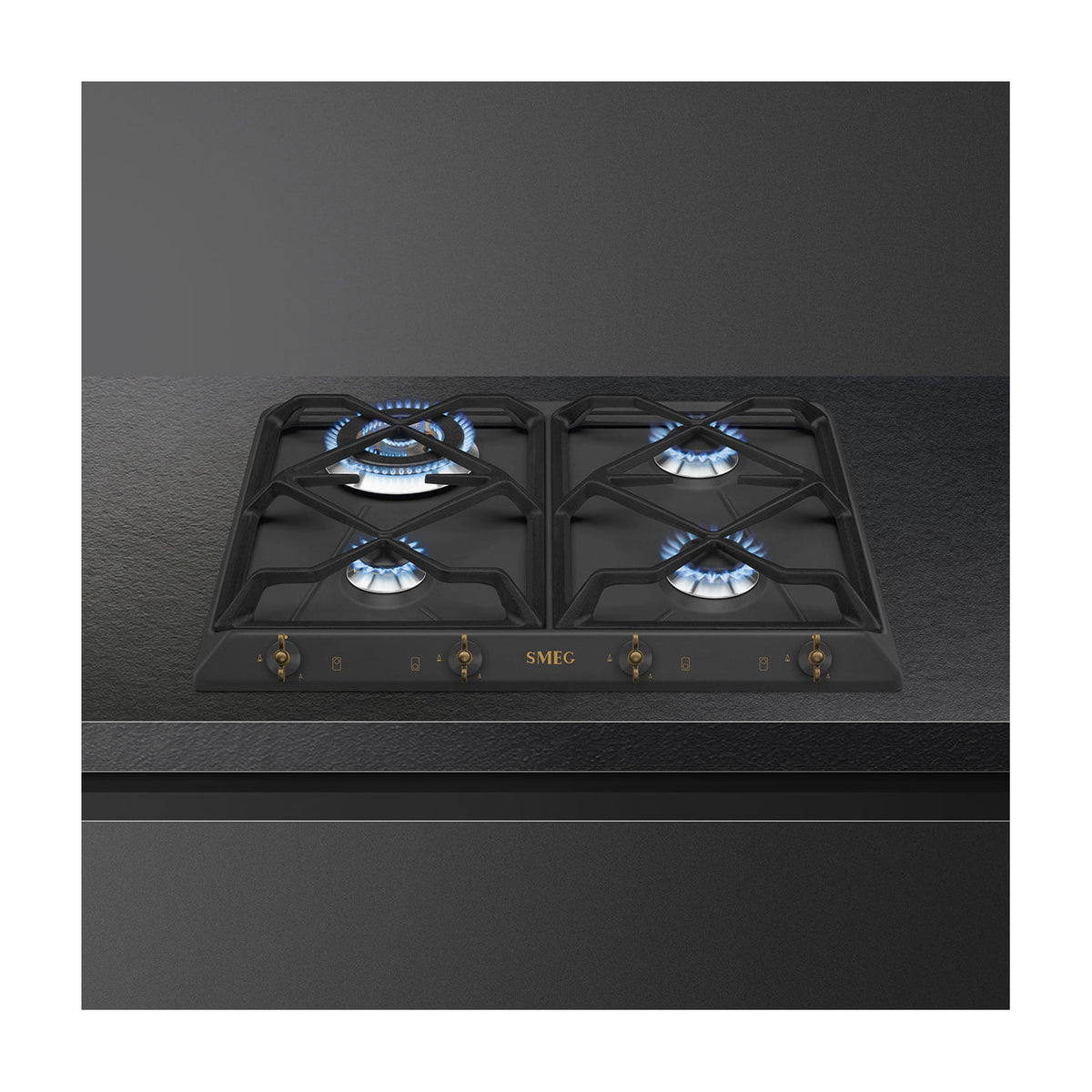 Placa de gas Smeg SRV864AOGH de 60 cm con 4 quemadores