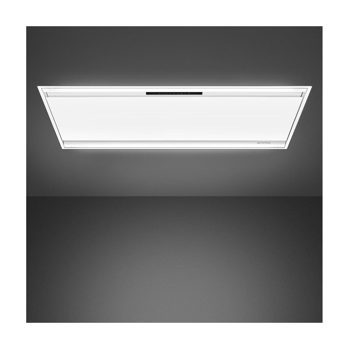 Campana de techo Smeg KLT12L4WH de 120 cm, blanco mate y LED regulable