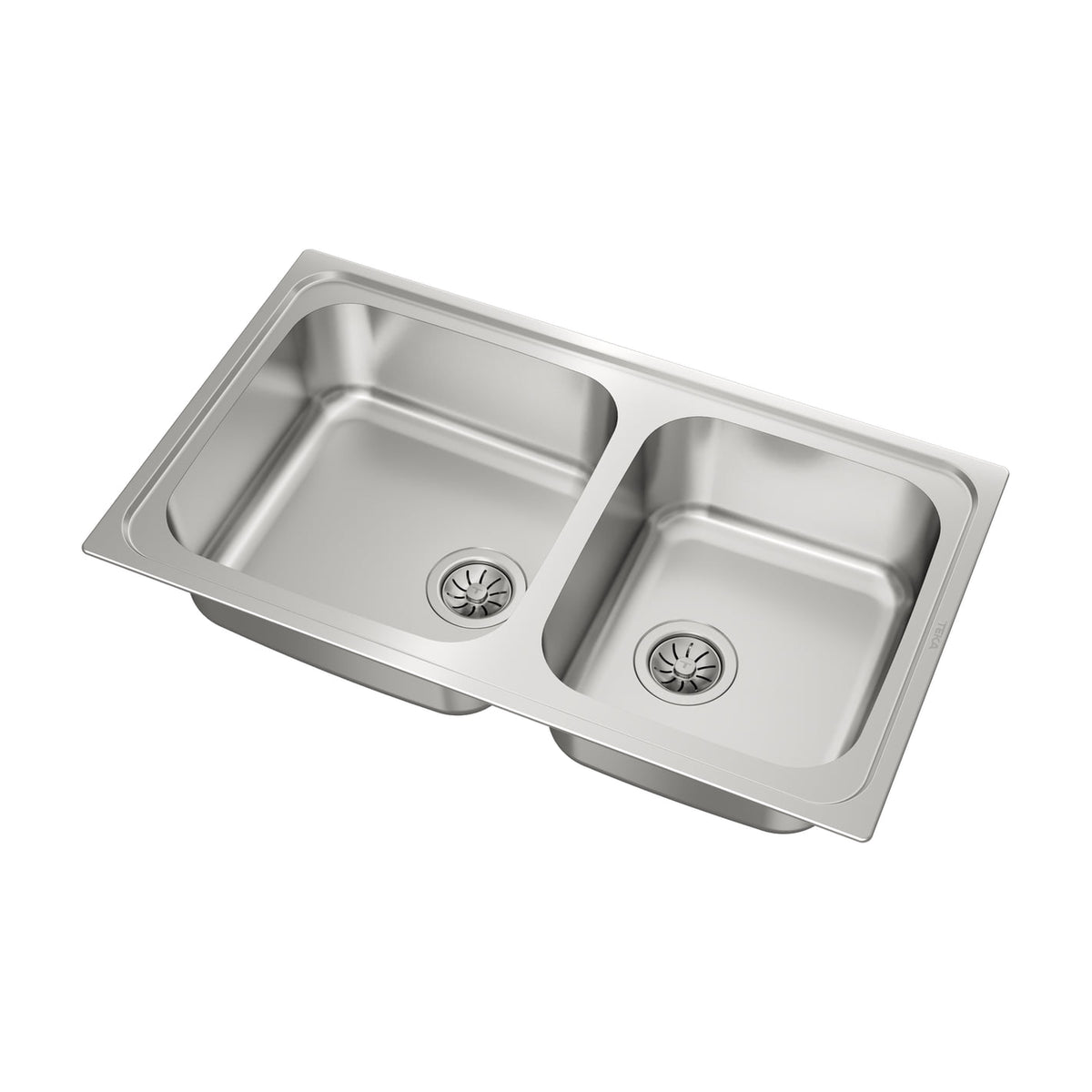 Fregadero Teka Classic 2C 86 de acero inoxidable, 2 cubetas y 86 cm
