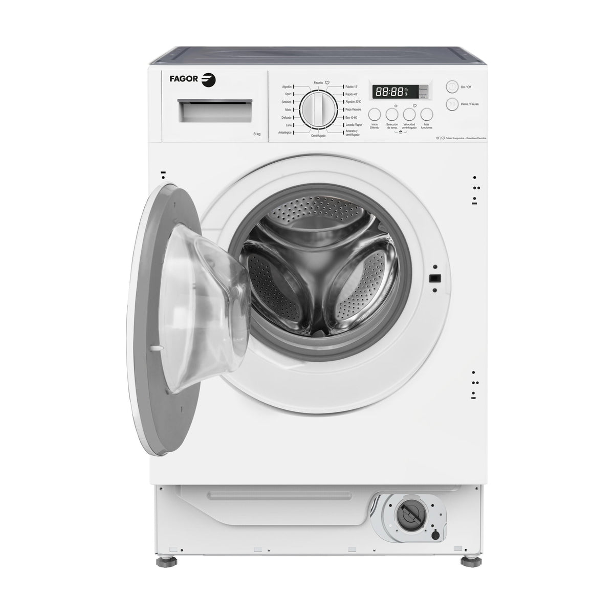 Lavadora integrable Fagor 3FE-8514IT de 8 kg y clase A
