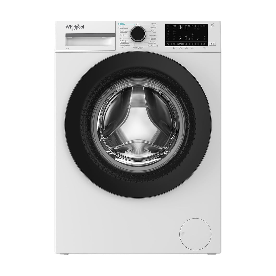 Lavadora de carga frontal Whirlpool WAM 07WB SPT, 10 kg y 1400 rpm