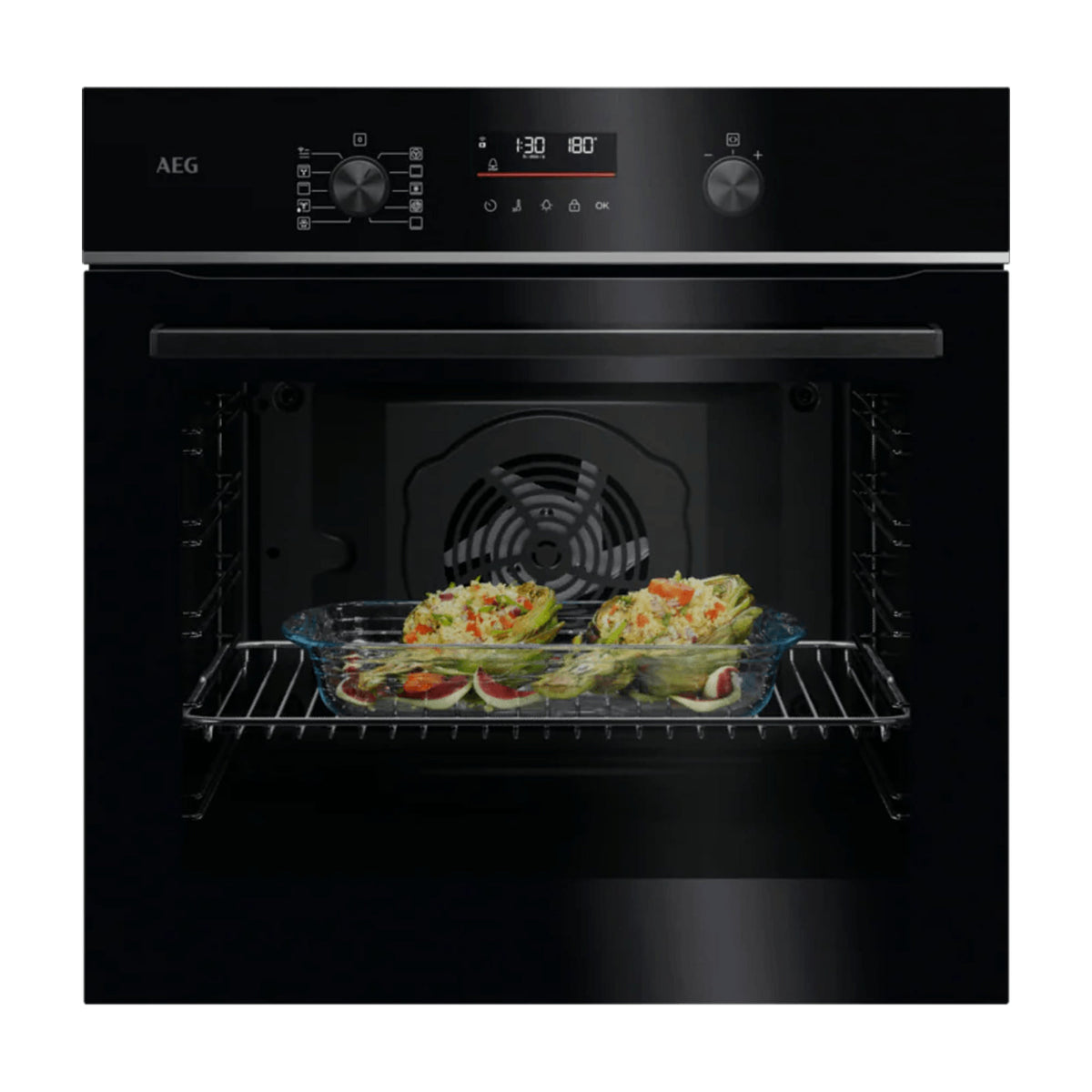 Horno multifunción AEG OU5PB41WSB de 72 l con limpieza pirolítica