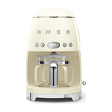 Cafetera de goteo Smeg DCF02CREU de 10 tazas, crema