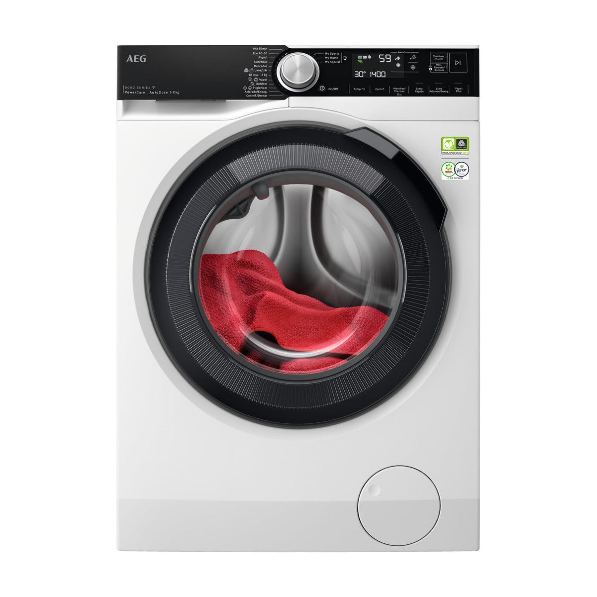 Lavadora AEG LFR8504L6Q de 11 kg con AutoDose
